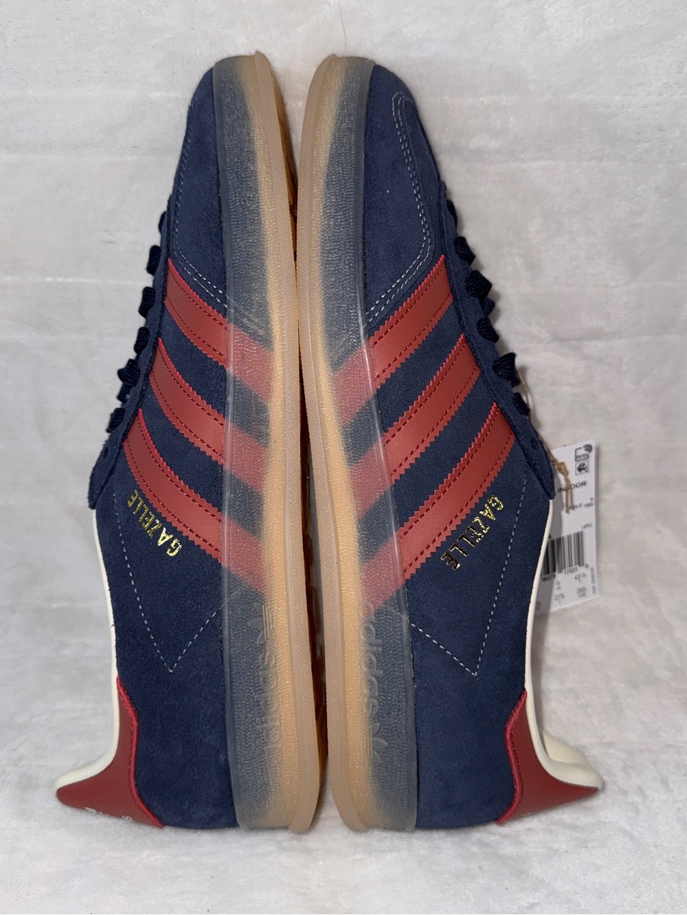 Adidas Gazelle Indoor Legend Ink Preloved Ruby Navy Red Suede  9.5 M #JH5404